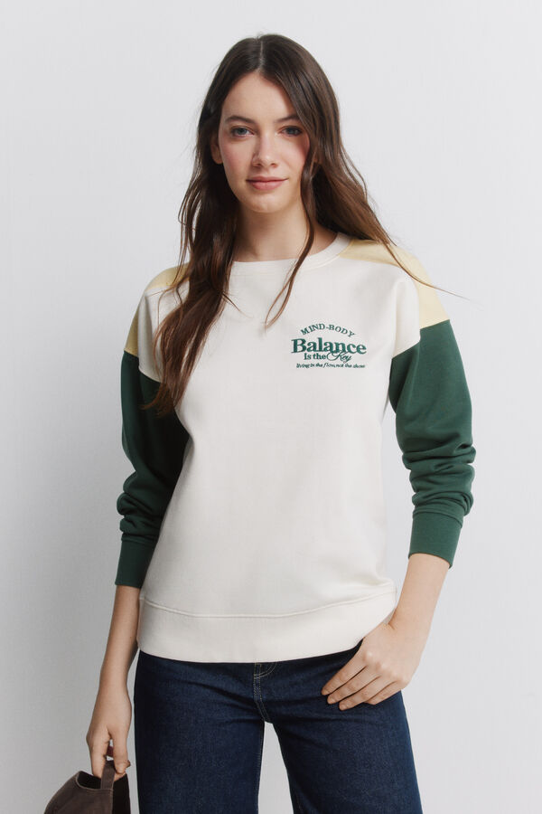Springfield Sweatshirt tricolor bege