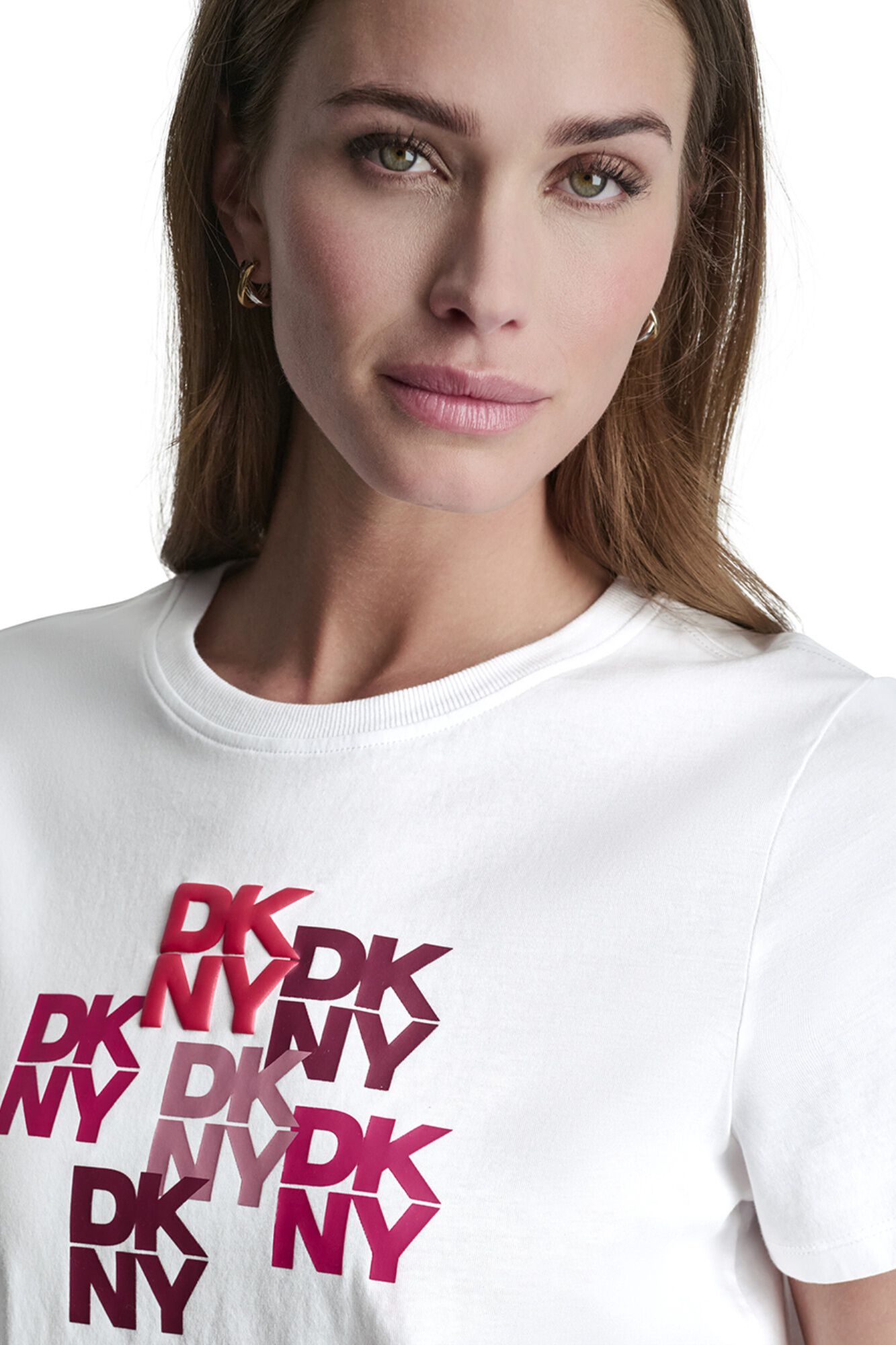 DKNY Camiseta b&aacute;sica manga corta monogram