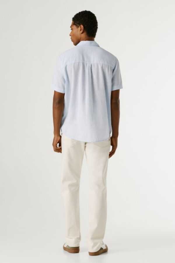 Pepe Jeans Camisa de manga comprida com logo azul