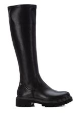 Springfield Bota de motociclista elástica de cano alto preto