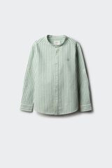 Springfield Kids Camisa de manga comprida &agrave;s riscas verde para menino verde