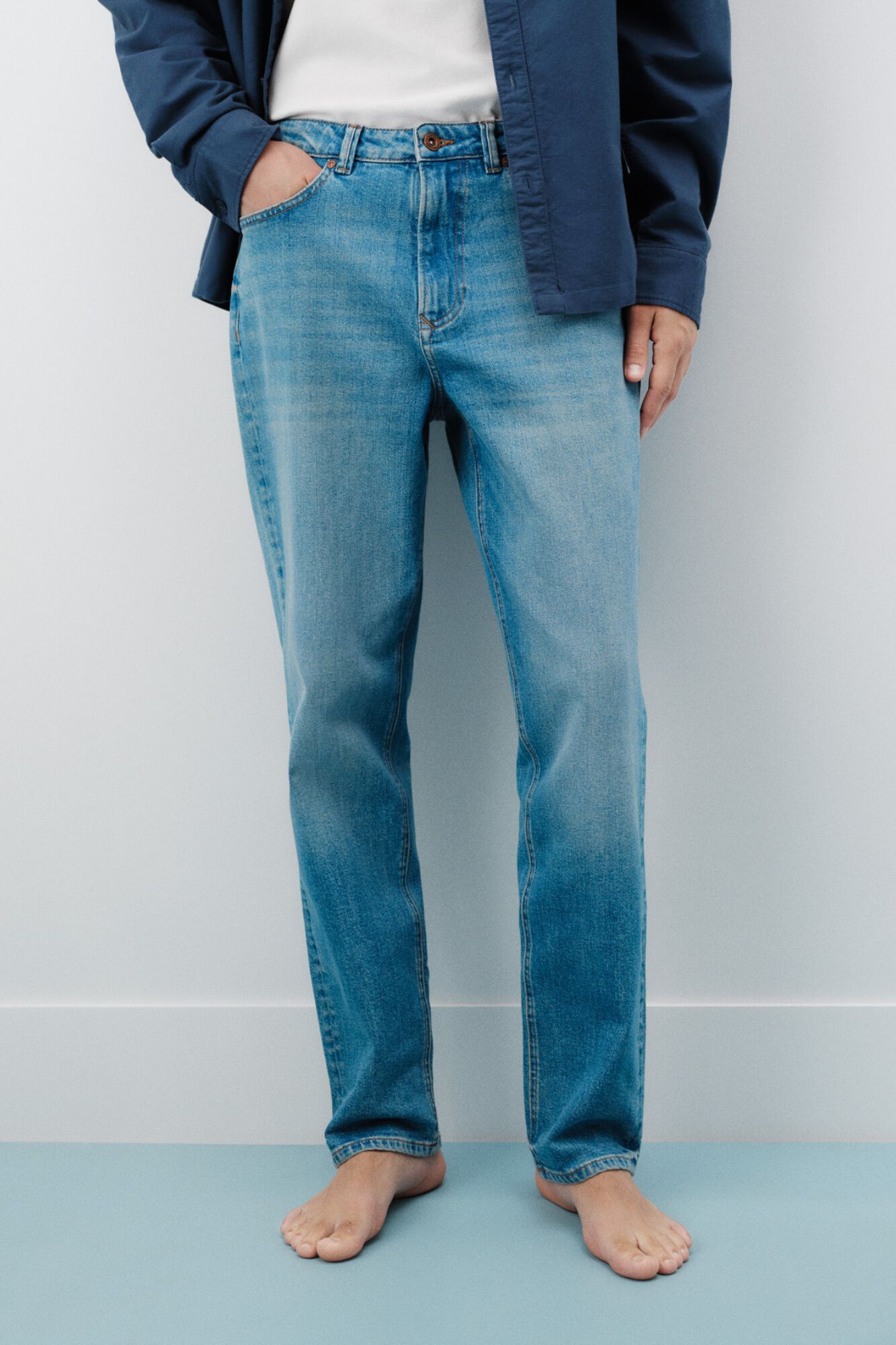 Springfield Jeans lavado medio sobretintado regular fit
