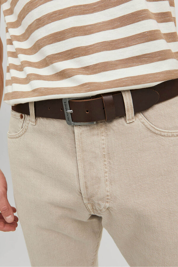 Jack & Jones Cinto básico pele castanho