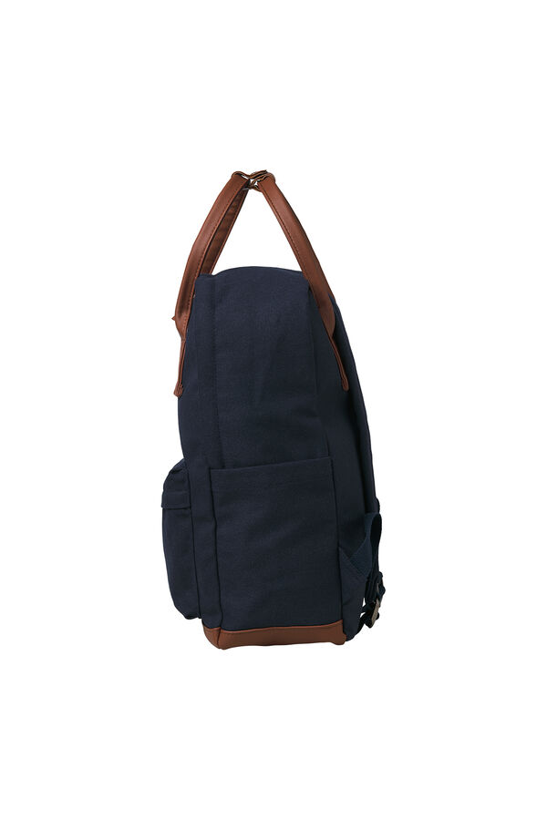 Jack & Jones Mochila b&aacute;sica de lona azul