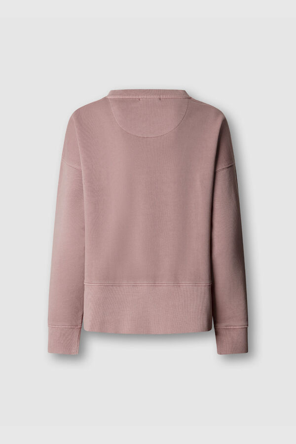 Pepe Jeans Sweatshirt gola redonda logo rosa