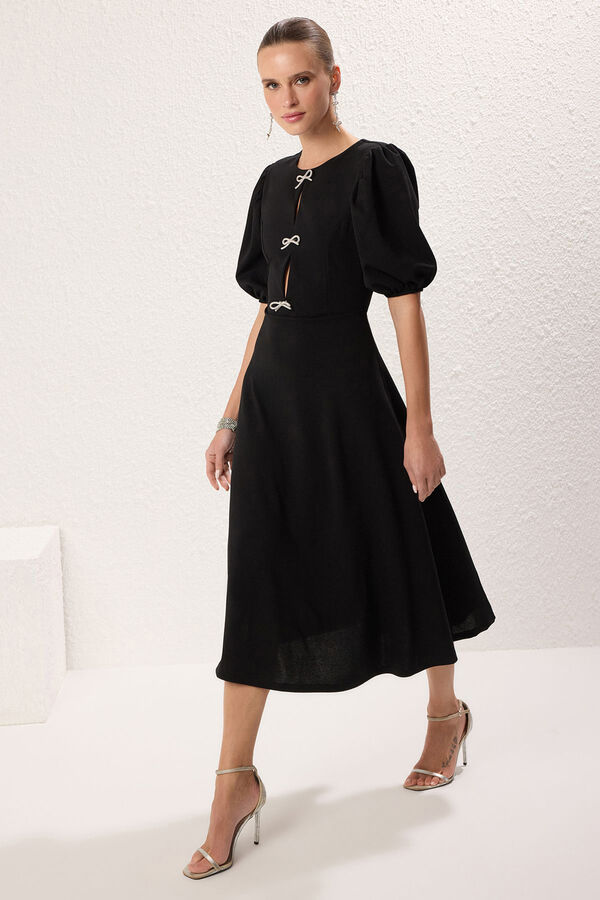 Trendyol Vestido de noite preto