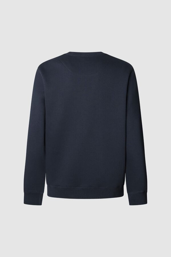 Pepe Jeans Sweatshirt Gola Redonda Com Logo azul