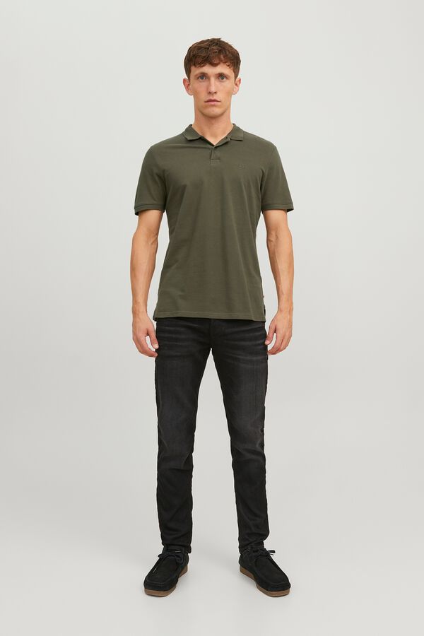 Jack & Jones Polo piqu&eacute; slim verde