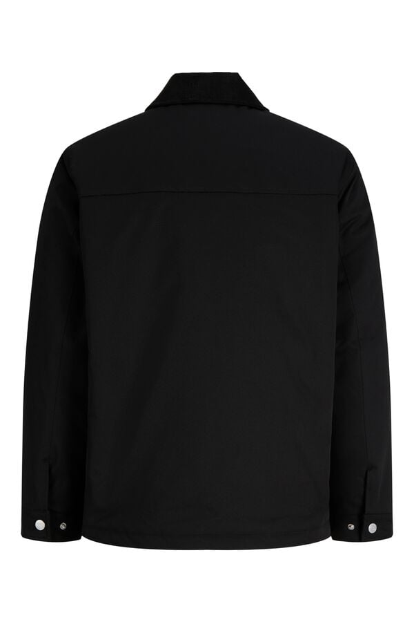 Jack & Jones Blus&atilde;o curto com colchetes preto
