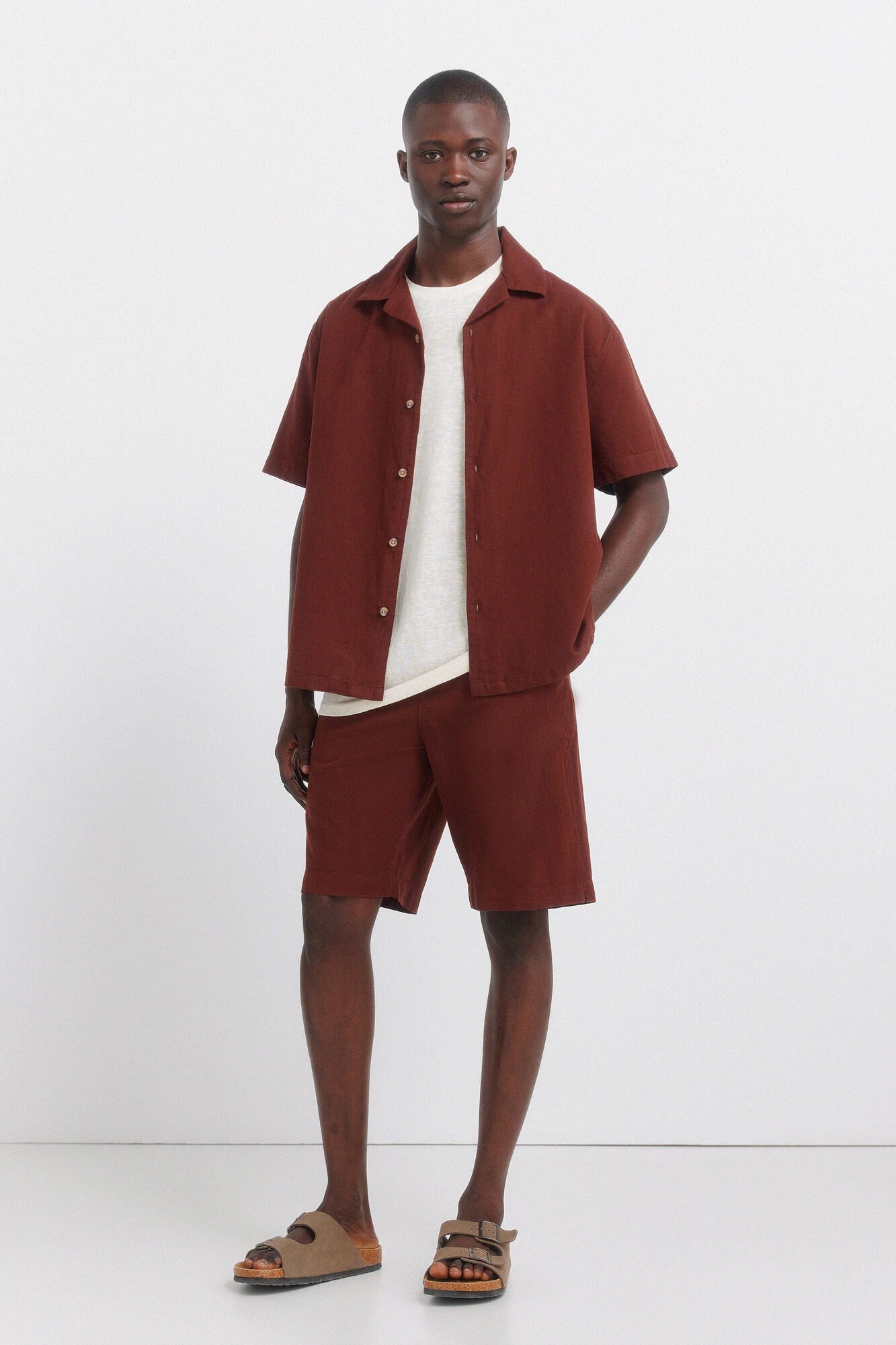 Springfield Bermuda lino relaxed fit