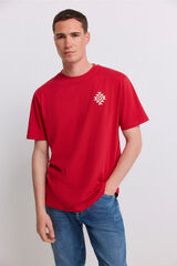 Springfield T-shirt ethnic vermelho vermelho