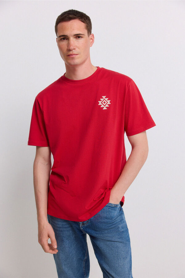 Springfield T-shirt ethnic vermelho vermelho
