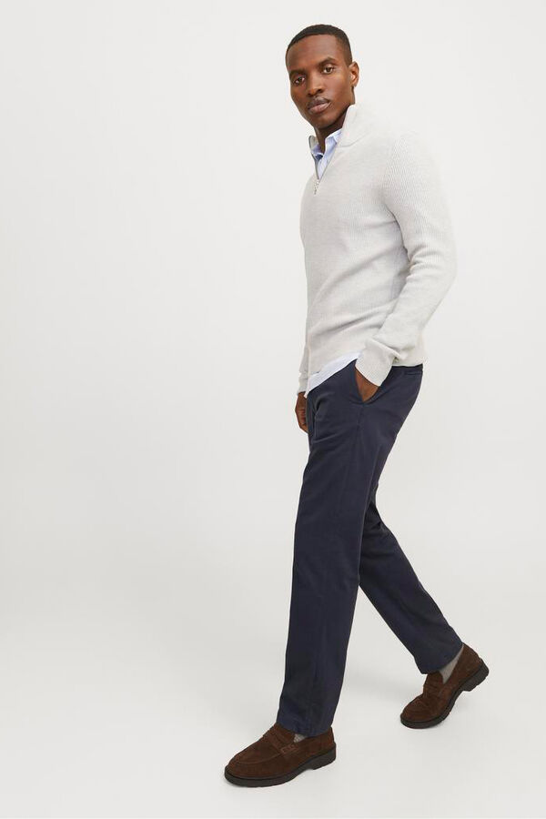 Jack & Jones Pantal&oacute;n chino de corte relajado azul