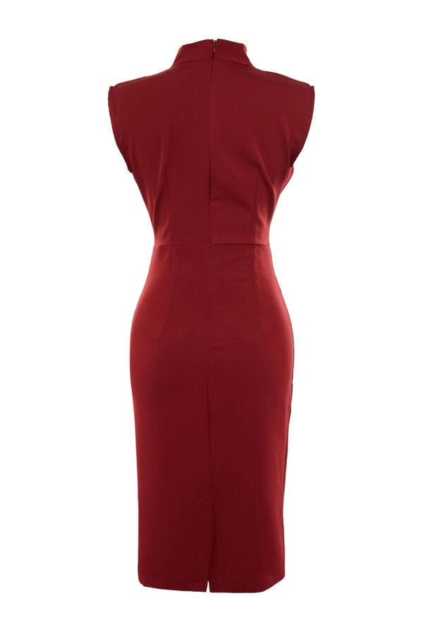 Trendyol Vestido midi tubinho estampado