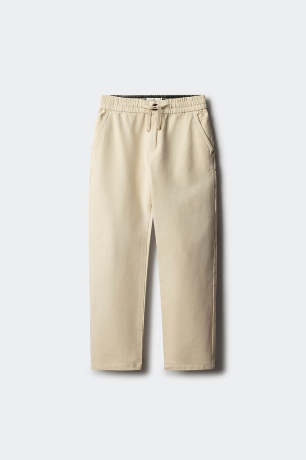Springfield Kids Calças calças chino confortáveis ​​e justas para meninos estampado