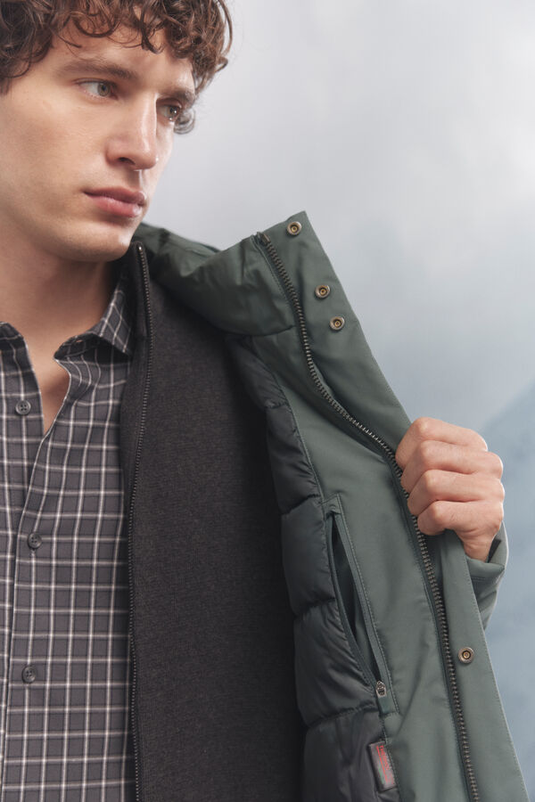 Springfield Parka acolchoada térmica verde