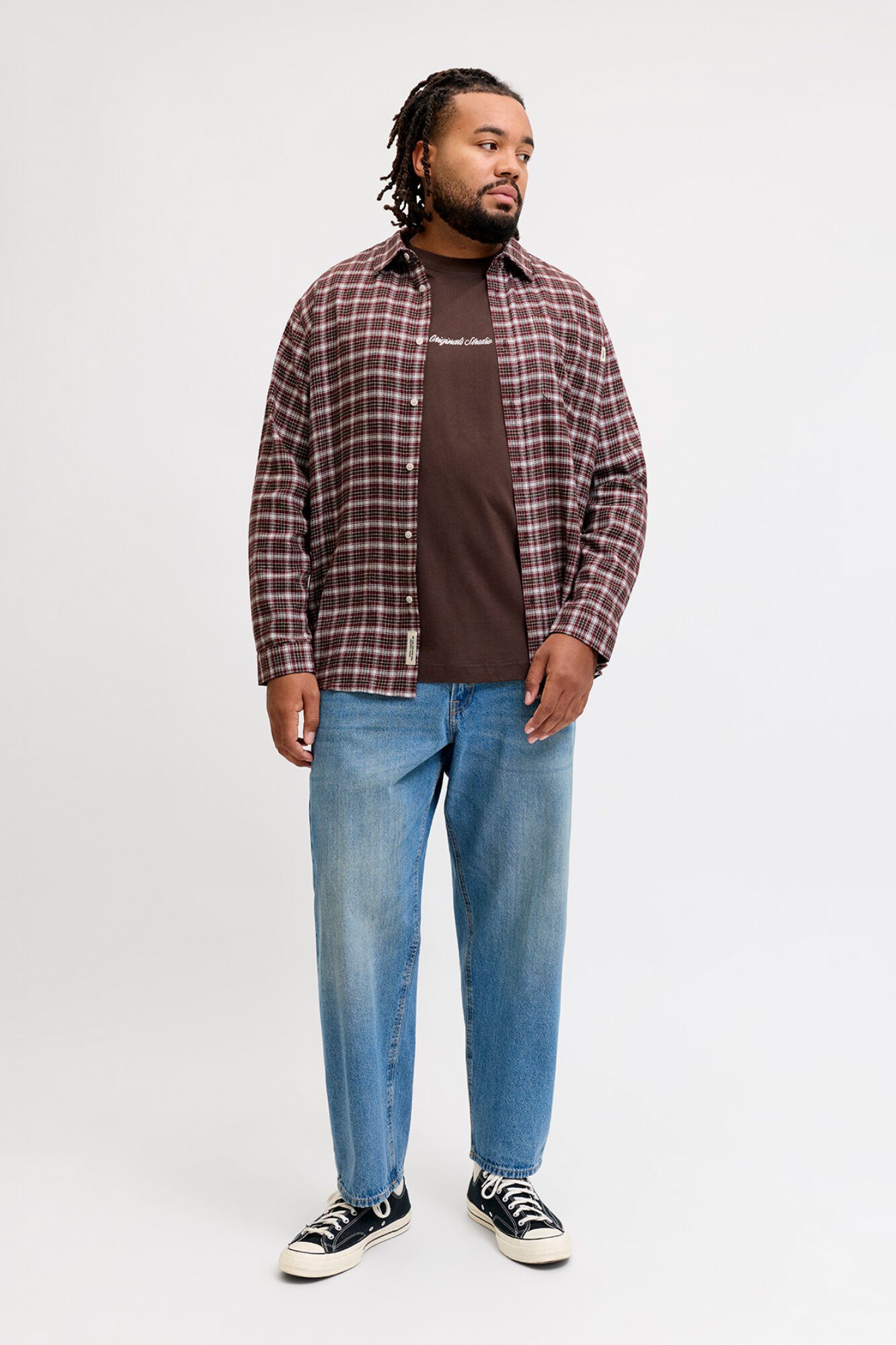 Jack & Jones PLUS Camisa de flanela de manga comprida
