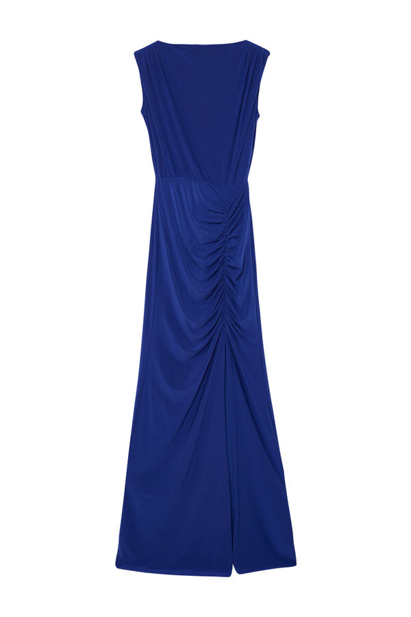 Trendyol Vestido longo drapeado azul