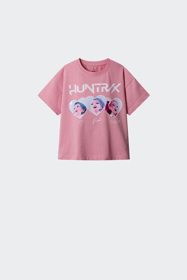 Springfield Kids Camiseta manga corta "KPOP HUNTRIX&trade; Netflix &copy;" ni&ntilde;a rosa