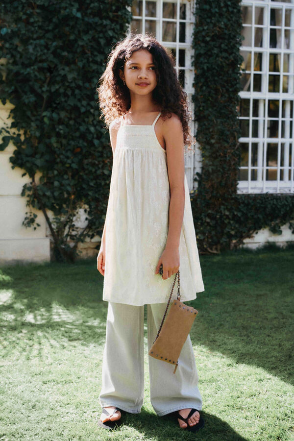 Springfield Kids Vestido menina de lurex castanho