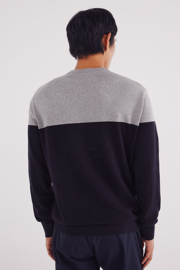 Springfield Basic color block jumper blue