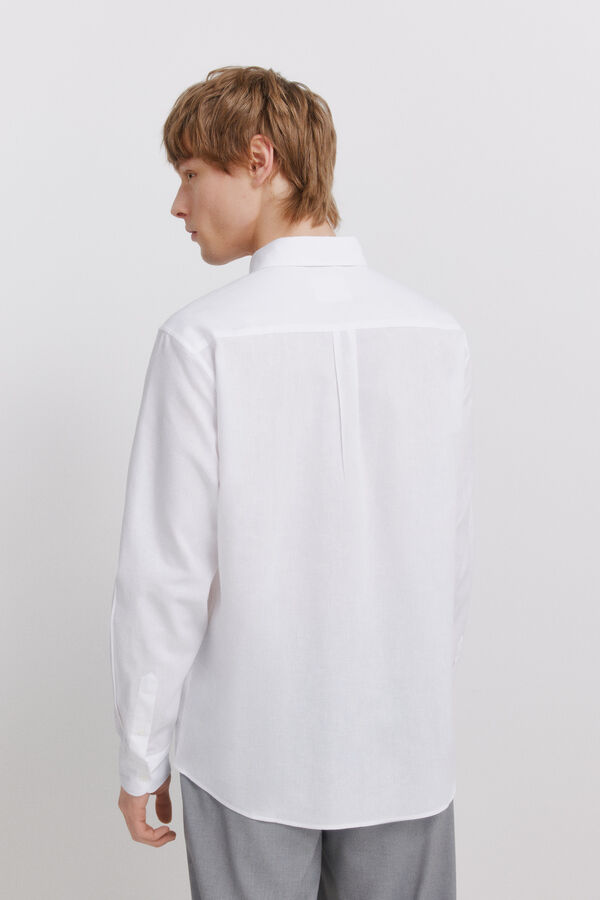 Springfield Camisa em linho branco