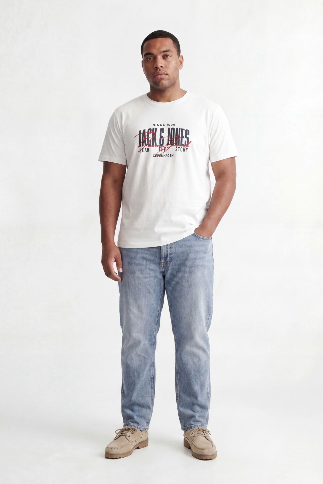 Jack & Jones PLUS T-shirt de manga curta estampada