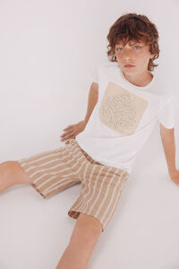 Springfield Kids Bermudas de linho riscas para meninos