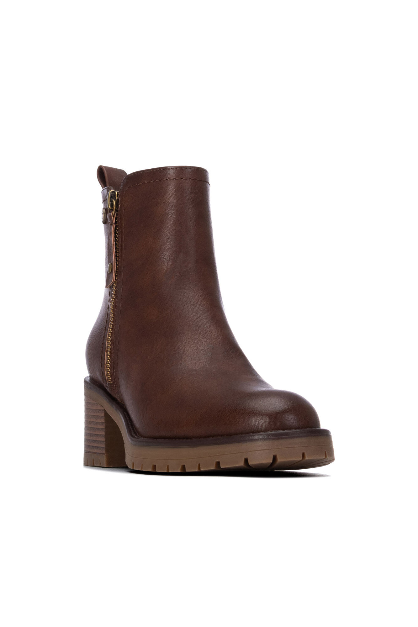 XTI Bot&iacute;n de tac&oacute;n con cremallera exterior