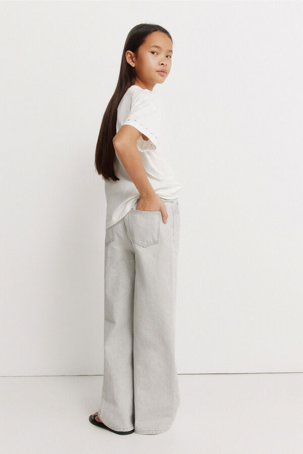 Springfield Kids Jeans culotte para menina cinzento