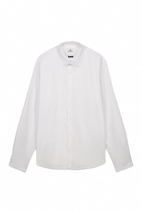 Springfield Camisa estruturada de fácil cuidado branco