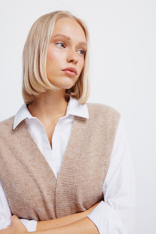 Springfield Colete longo aberto cru