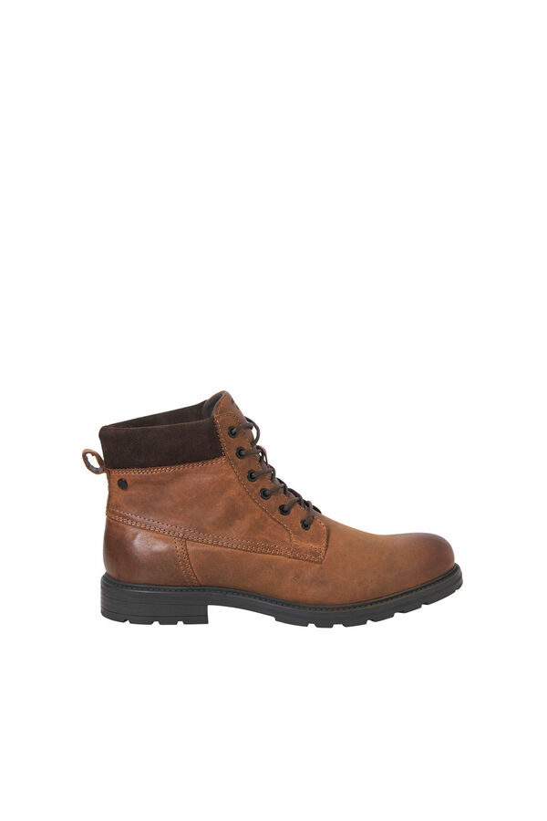 Jack & Jones Botins de cano alto de couro estampado
