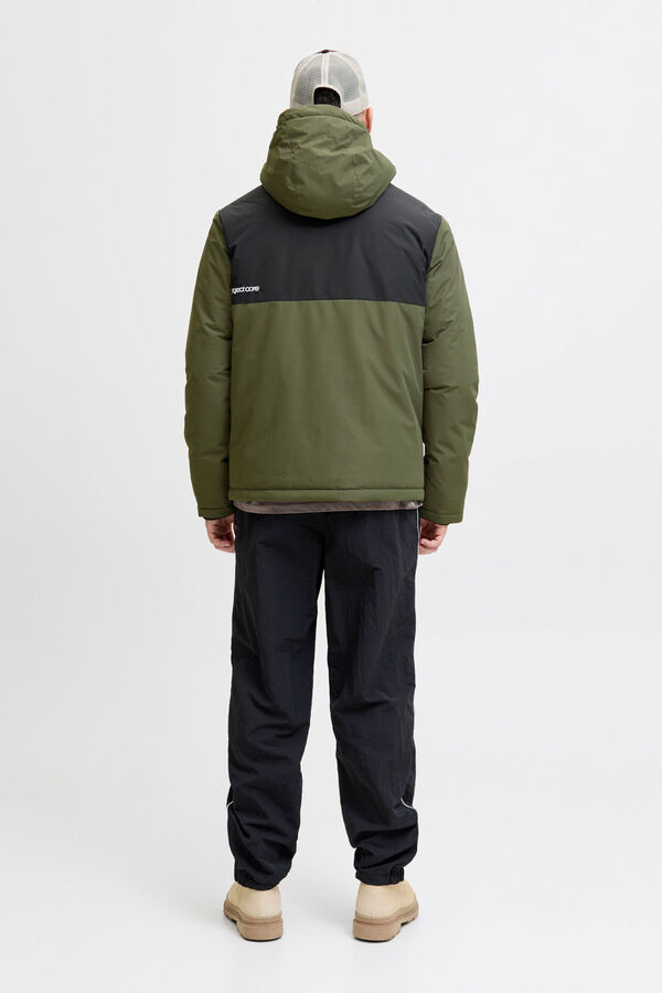 Jack & Jones Two-tone puffer jacket green