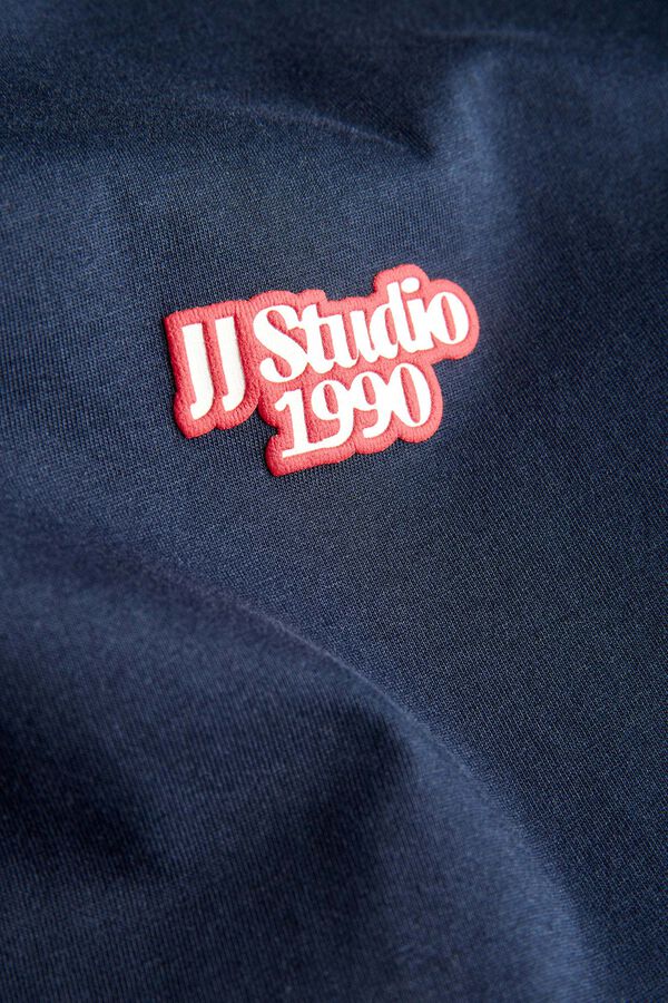 Jack & Jones T-shirt manga curta em algod&atilde;o azul