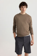 Springfield Camisola b&aacute;sica gola redonda cru