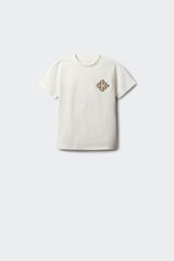 Springfield Kids T-shirt manga curta &eacute;tnica para menino bege