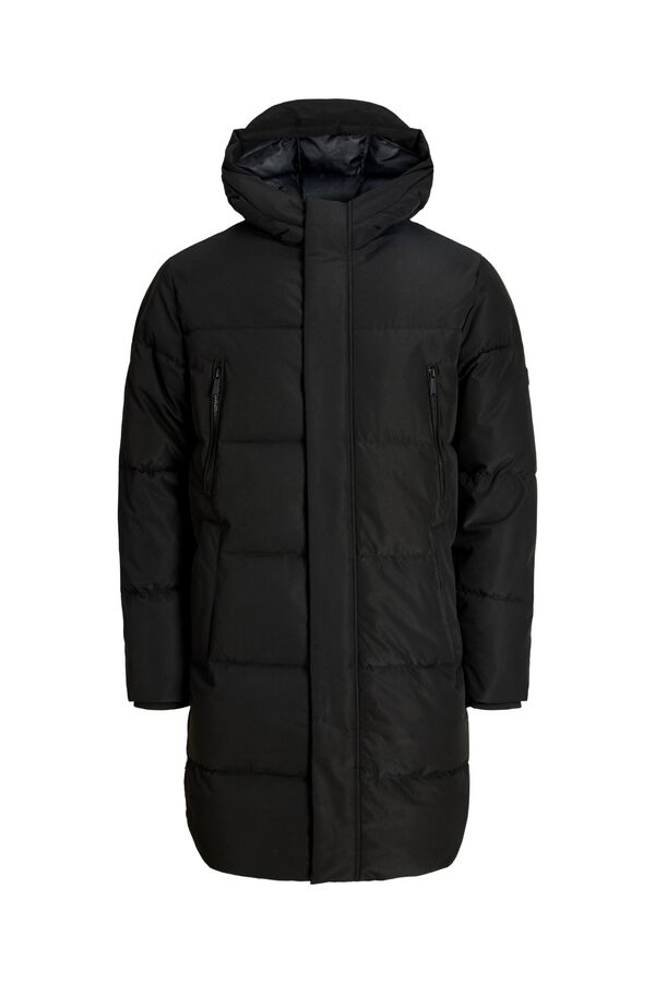 Jack & Jones Blus&atilde;o comprido com capuz preto