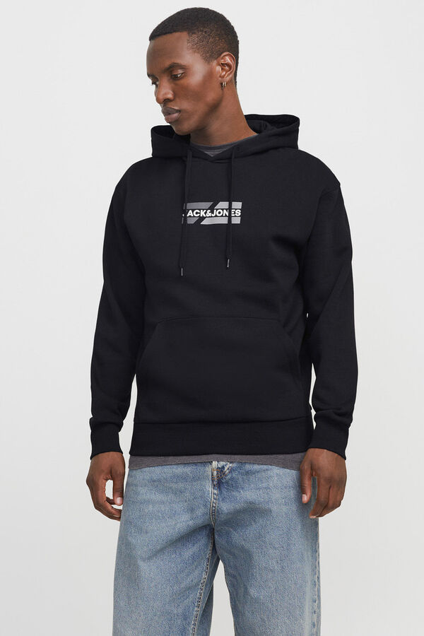 Jack & Jones Front logo sweatshirt black