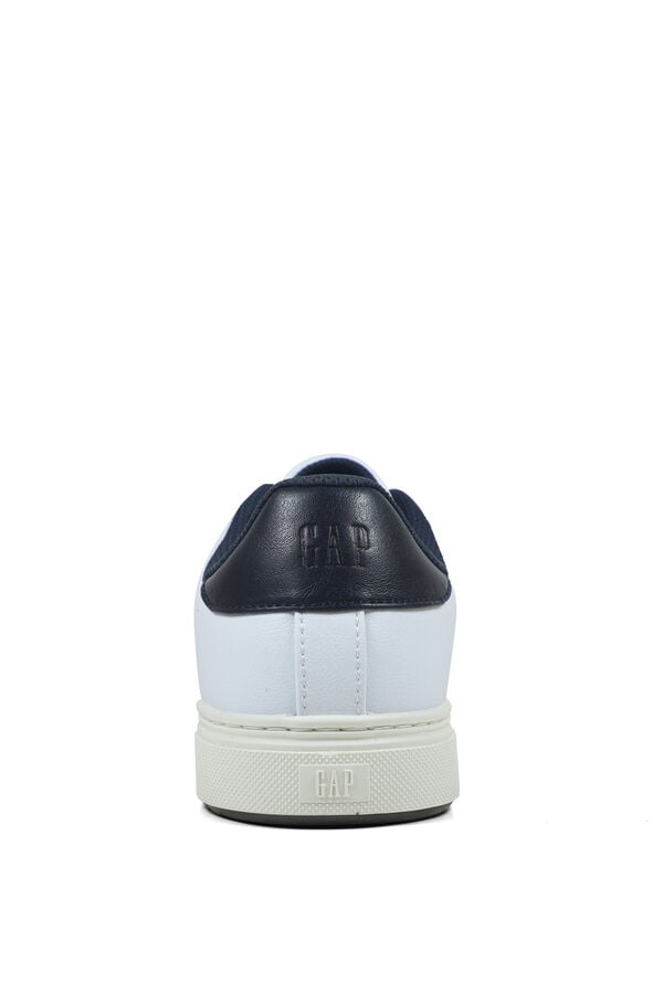 GAP Sapatilhas efeito pele e croute com logo azul
