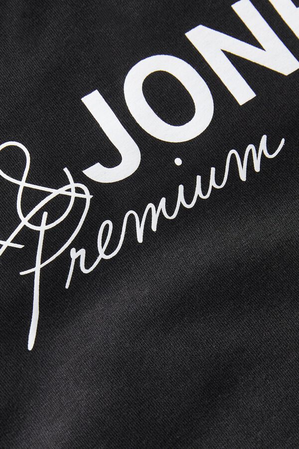 Jack & Jones PLUS T-shirt estampada com logo preto