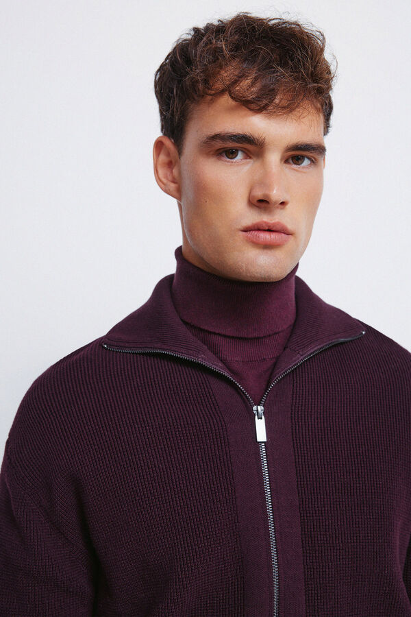 Springfield Cardigan com casaco de malha estampado