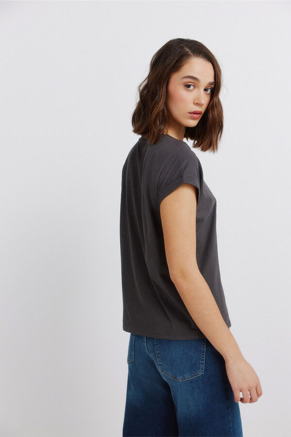 Springfield T-shirt "Mafalda" cinzento