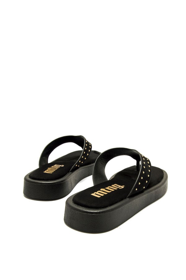 MTNG Platform toe sandals black