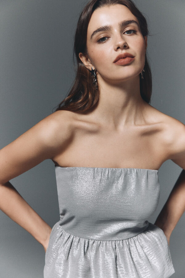 High Spirits Blusa Bubblé cinzento