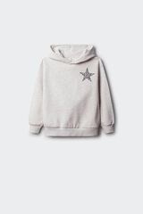 Springfield Kids Sweatshirt estrela com costas para menina cinzento