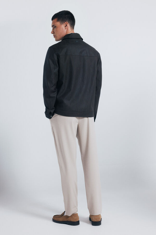 Springfield Calça calças chino estruturada Paul cru