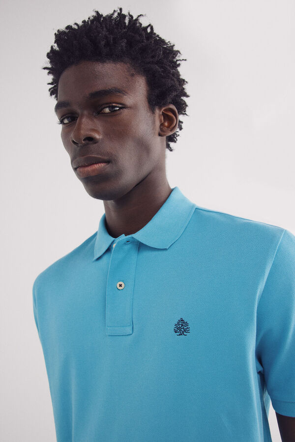 Springfield Polo piqué básico regular fit azul