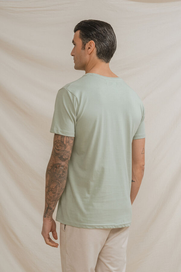 Celopman T-shirt b&aacute;sica verde