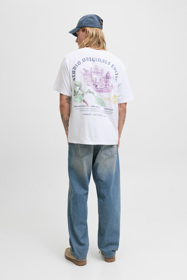 Jack & Jones T-shirt com estampa traseira  branco